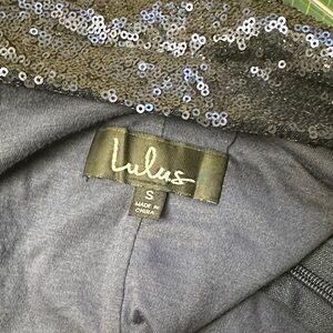 Lulu's Navy Sequin Mini Dress